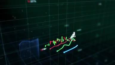 股市HUD粒子光效图表炫丽科技金融视频的预览图
